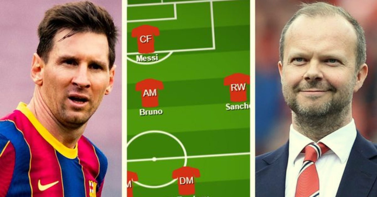 Đội hình ra sân ‘cực khủng’ của Man United khi ký HĐ thành công với Messi